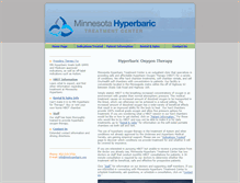 Tablet Screenshot of mnhyperbaric.org